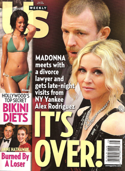 Illustration for article titled This Week In Tabloids: Madonna & Guy Split; Not-Pregnant Stars Without Makeup Have Hot Lesbian Sex